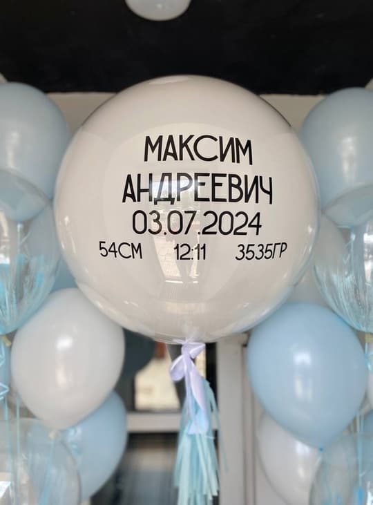 Набор шаров на выписку с надписью (фото 3)