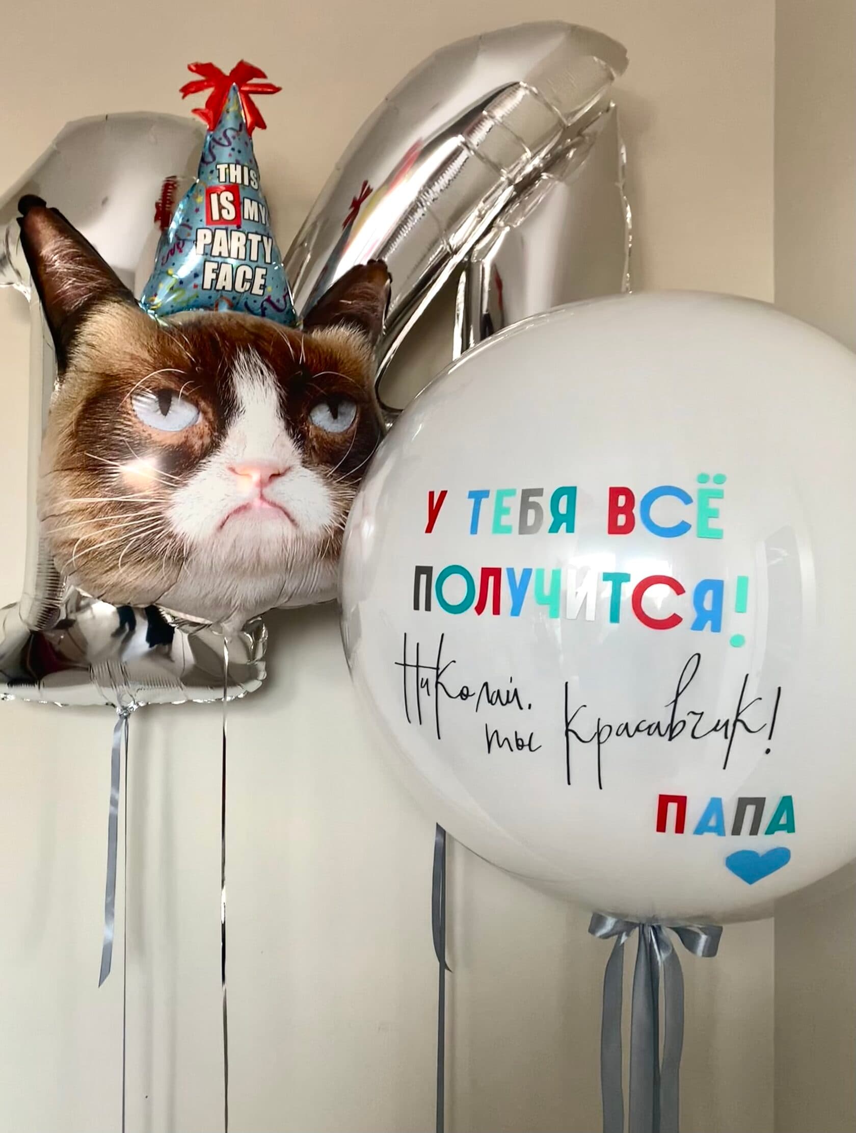 С котиком и большим шаром (фото 1)