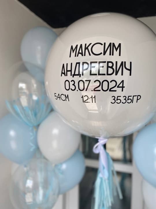Набор шаров на выписку с надписью (фото 2)