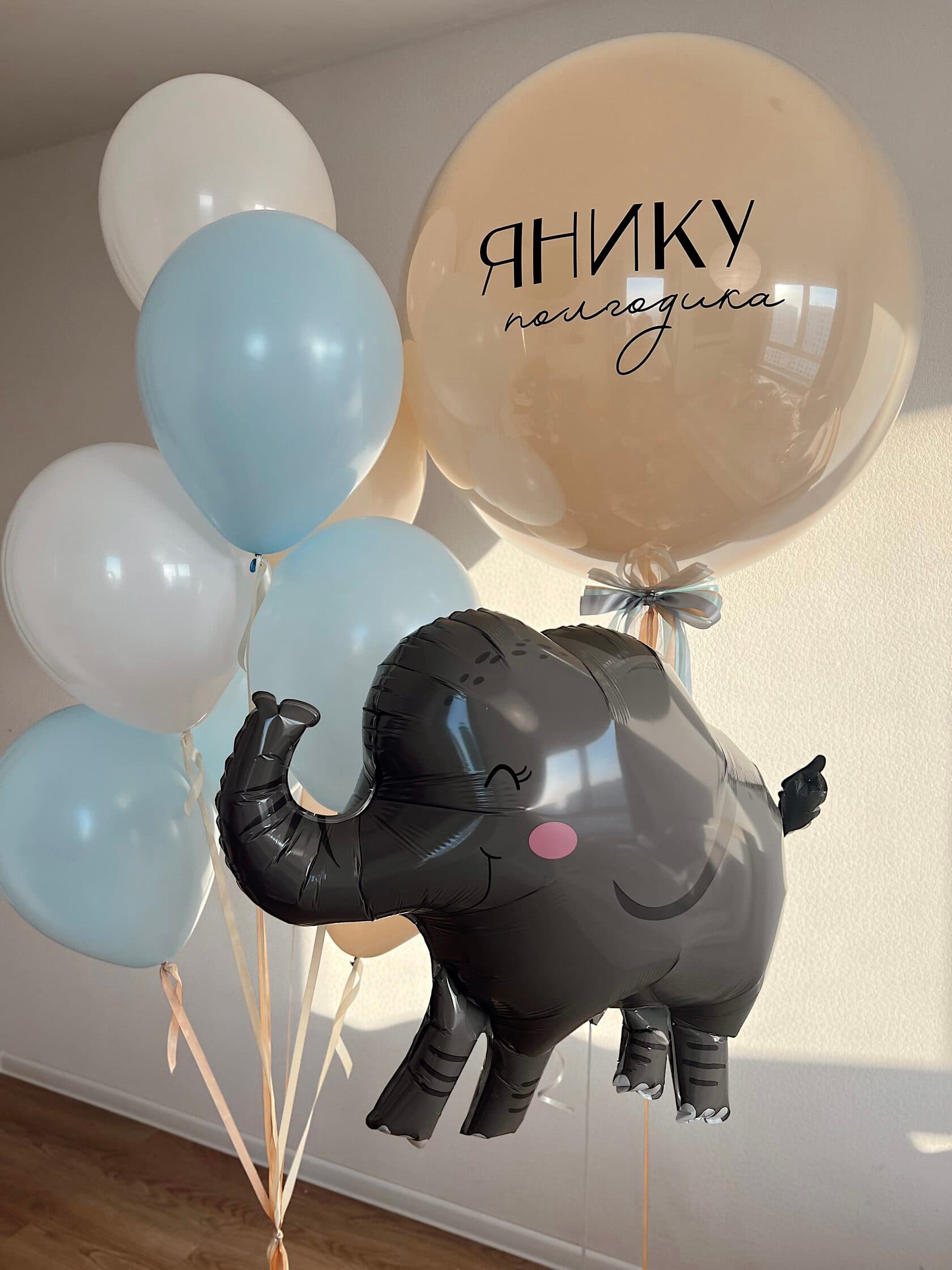 Набор шаров для девочки с фигуркой (фото 1)